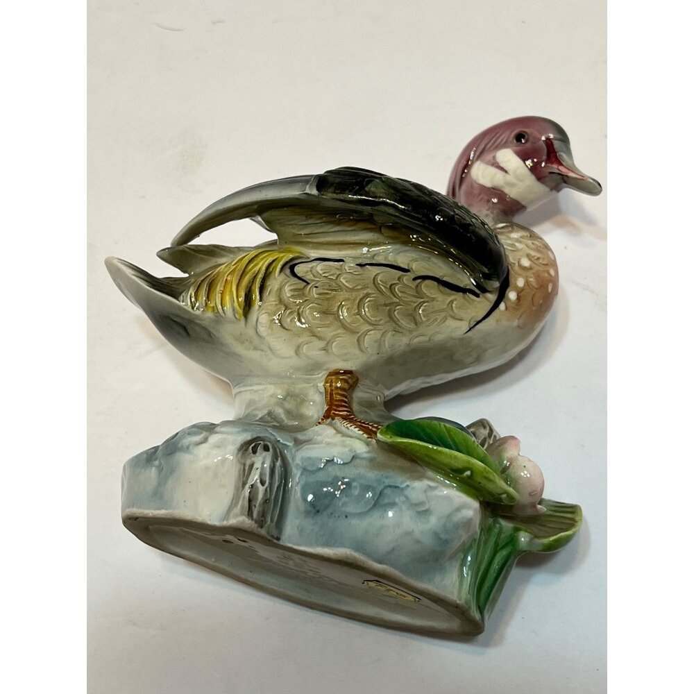 Porcelain Wood Duck Figurine Bird Collection by JSC Model 183 Shafford Japan VTG - Picture 8 of 16